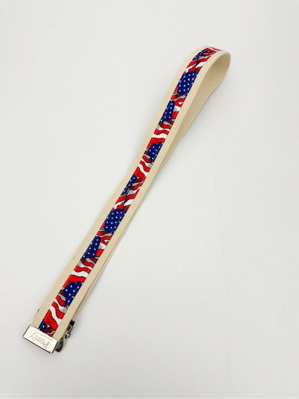 Posey Patriotic Red White & Blue American Flag Print Military Belt 52